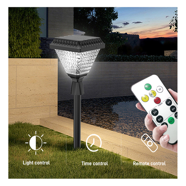 Smart App Control Outdoor RGB Lighting Waterproof Pathway Spike Lawn Spot Lamp Led Solar Garden Light