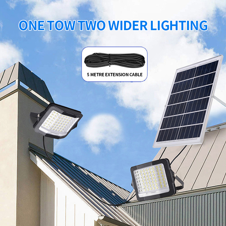 SUNDE Three Side Luminous Solar Flood Light