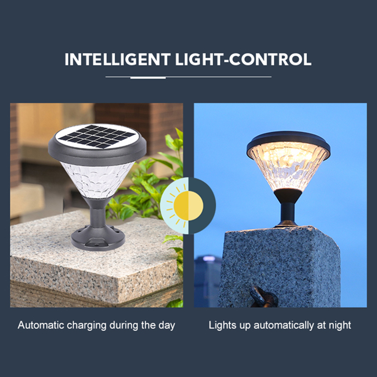 RGB Lawn Lamp Garden LED Solar Post Light