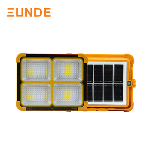 Portable Floodlight Dimmable Rechargeable Outdoor Camping LED Projector Lamp IP66 Waterproof Solar Flood Light