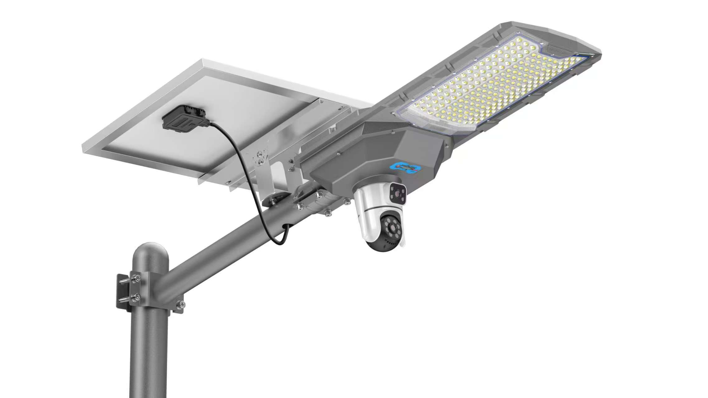 4800LM Solar street light with cctv camera