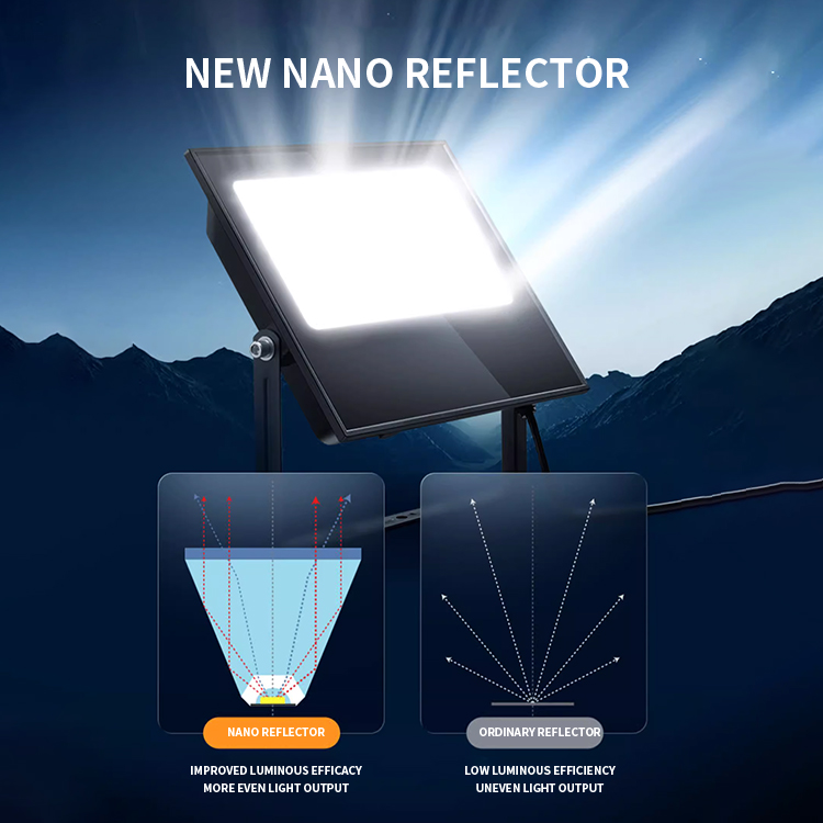 Custom Floodlight Waterproof Outdoor Lamp LED Solar Flood Light