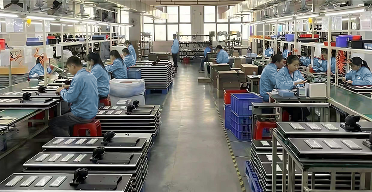 Solar street light production line